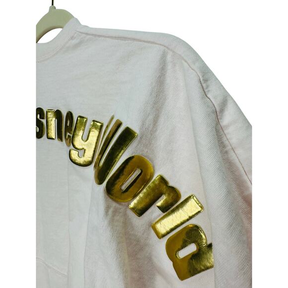 2021 Walt Disney World Spirit Jersey – Blush Pink with Gold Foil Logo Size Small - Picture 3 of 8